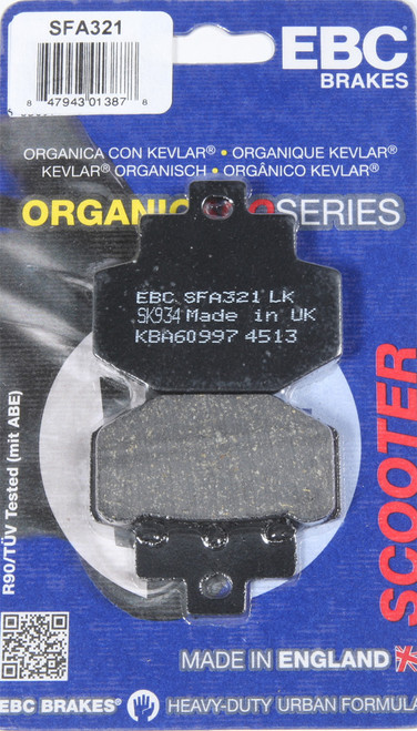 Ebc Sfa321 Brake Pads Sfa321 Organic