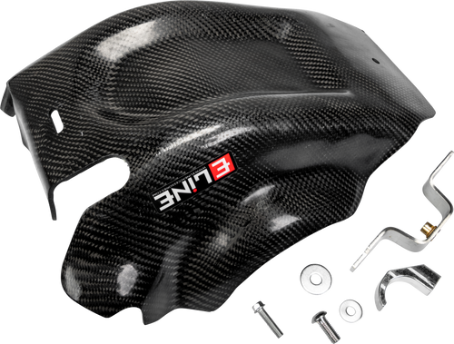 E-Line Accessories Msp25017C Carbon Fiber Skid Plates Gas/Hus/Ktm