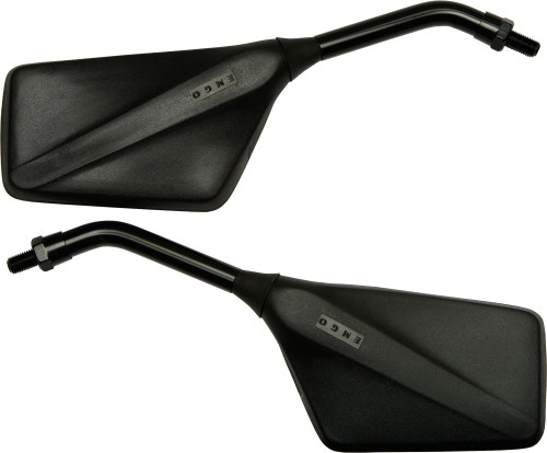 Emgo 20-97110 Trimline Mirrors Matte Black All Except Yam