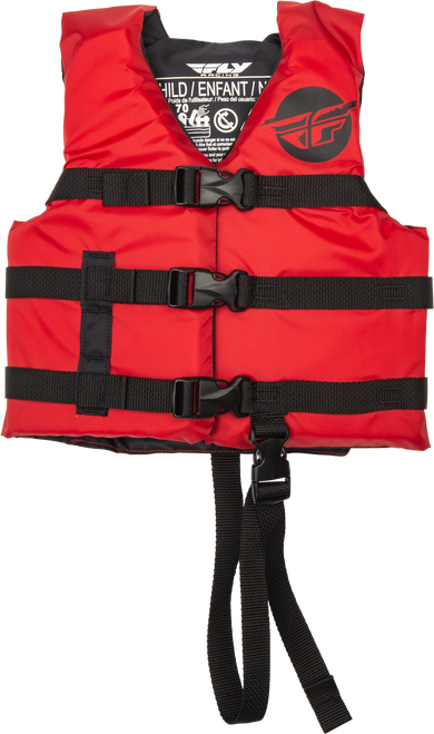 Fly Racing Child Flotation Vest Red/Black 221-30322