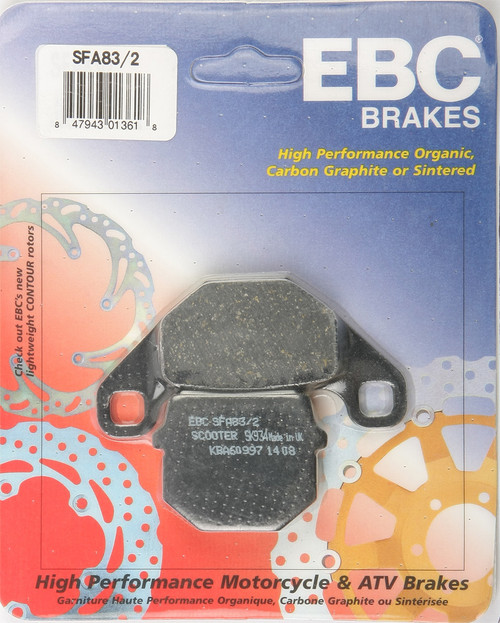 Ebc Sfa83/2 Brake Pads Sfa83/2 Organic
