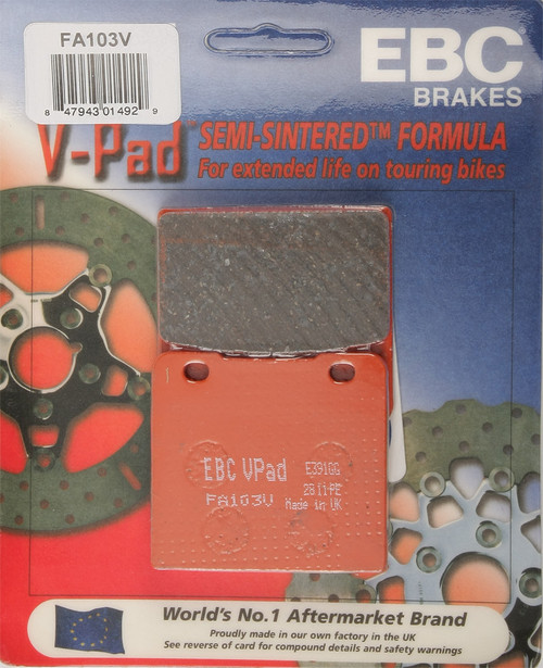 Ebc Fa103V Brake Pads Fa103V Semi-Sintered V Series