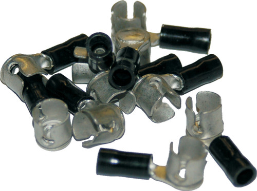 Namz Custom Cycle 1/4" Cap Type Crimp Term 10Pk 22-16 Gauge Hd 9905 10-Pk Nhd-9905