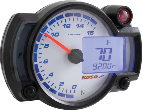 Koso Rx-2Nr 16 000 Rpm Guage White Panel Ba015000 Koso Rx-2Nr 16 000 Rpm Guage White Panel Ba015000