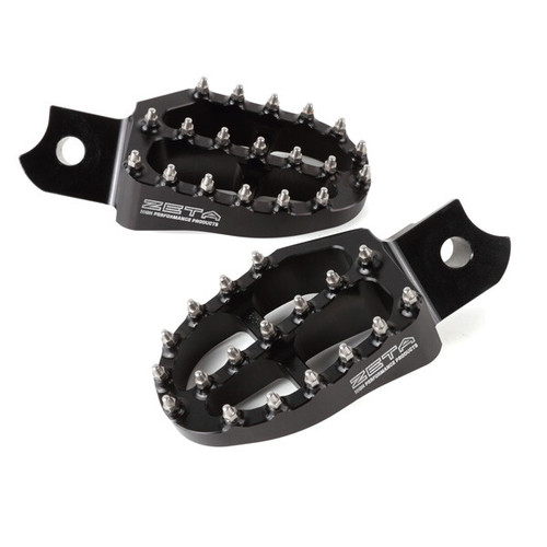Zeta Aluminum Footpegs Black Ze93-1220