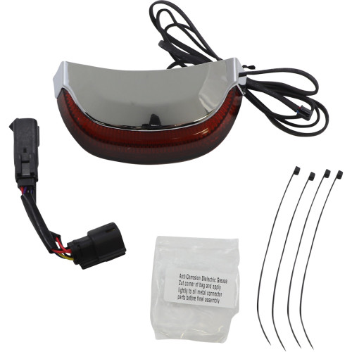 Ciro Taillight - Red Lens - Chrome 40173 Ciro Taillight - Red Lens - Chrome 40173