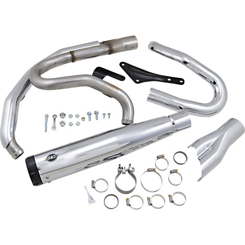 S&S Cycle 2:1 Exhaust For M8 Softail - Chrome 550-0858 S&S Cycle 2:1 Exhaust For M8 Softail - Chrome 550-0858