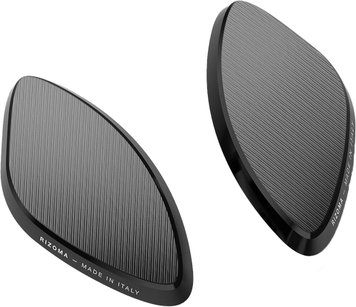 Rizoma Bs545B Mirror Block Off Plates Pair Black Apr