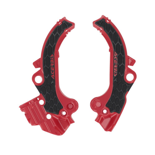Acerbis Frame Guards- X-Grip Red/Black 2985891018 Acerbis Frame Guards- X-Grip Red/Black 2985891018
