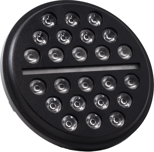 Letric Lighting Co Llc-Lhc-7B 7" Led Buckshot Mini-Multi Black W/ Mnt Adapter