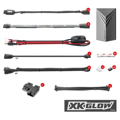 Xk Glow 18Pc 7 Color Remote Xk034017 Xk Glow 18Pc 7 Color Remote Xk034017