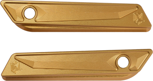 Kens Factory Nl Saddle Bag Hinge Cover Gold `23 Cvo   2024 Hx  Roadglide Kfl-31G