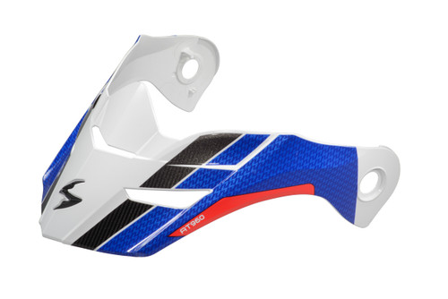 Scorpion Exo 52-960-12 Exo-At960 Peak Visor Hicks White/Blue