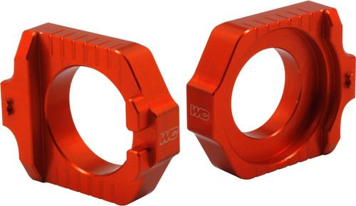 Works Axle Blocks Elite Ktm/Hus Orange 17-263 Works Axle Blocks Elite Ktm/Hus Orange 17-263