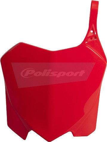 Polisport 8656700003 Front Number Plate Red