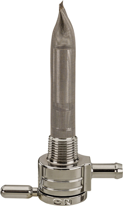 Golan 3/8 Npt Petcock Straight Chrome 5/16 Hose 75-516S-Cs