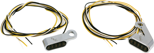 Letric Lighting Co Llc-Mmm-C Switchback Led Turn Signal Chrome White Run/Amber Turn