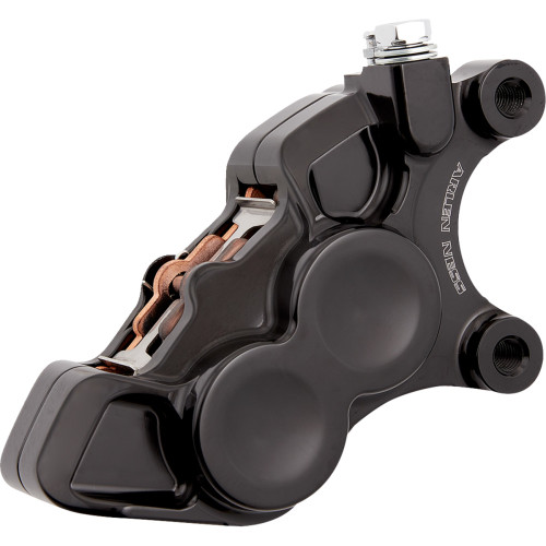Arlen Ness 4-Piston Caliper - Front Right - 11.8" - Black 02-223