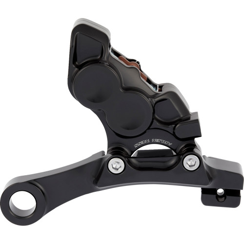 Arlen Ness 4-Piston Caliper - Rear - 11.8" - Black 02-325 Arlen Ness 4-Piston Caliper - Rear - 11.8" - Black 02-325