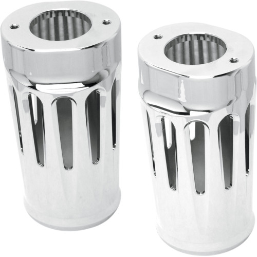 Arlen Ness Fork Boot Covers - Chrome - Deep Cut - Flhtd 20-012 Arlen Ness Fork Boot Covers - Chrome - Deep Cut - Flhtd 20-012