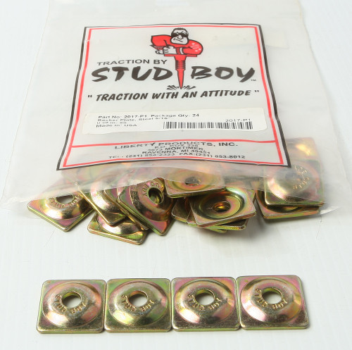 Stud Boy Square Backer Plates Steel 24/Pk 2017-P1