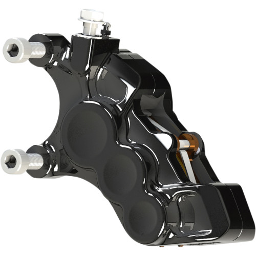 Arlen Ness 6-Piston Caliper - Front Left - Black - 11.8" 02-215