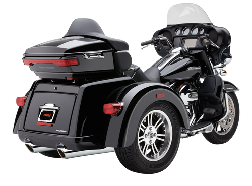 Cobra 6303Rb 909-Twins 4" Slip-Ons Black Tri-Glide 09-22