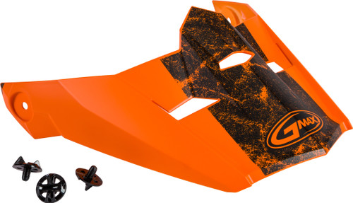 Gmax Visor W/Screws Dominant Mx-46 Matte Orange/Black Xs-Sm G046897