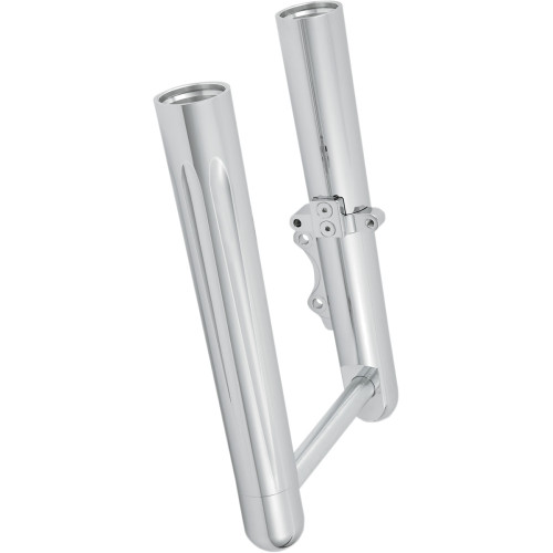Arlen Ness Fork Legs - Chrome - Deep Cut - Dual Disc - Deep Cut - '08-'13 Flt 06-510