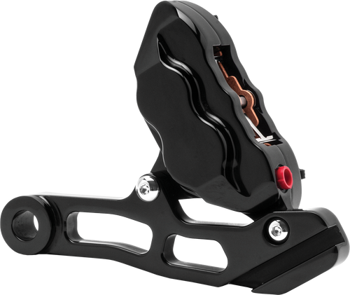 Hawg Halters Inc Rkstab500 4 Pist Rear Caliper Kit Black St 84-99