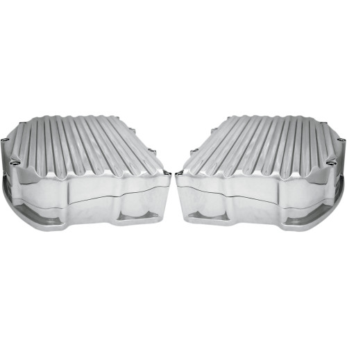 Covingtons Rocker Box Valve Covers - Finned Chrome - Twin Cam C1282-C Covingtons Rocker Box Valve Covers - Finned Chrome - Twin Cam C1282-C