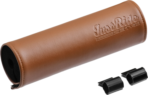 Zeta Handlebar Bar Pad Leather 165Mm Brown Ze47-9511