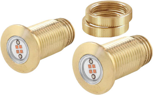 Baggernation Lightning Boltz Red Led Brass Bolts-Brk-Br Baggernation Lightning Boltz Red Led Brass Bolts-Brk-Br