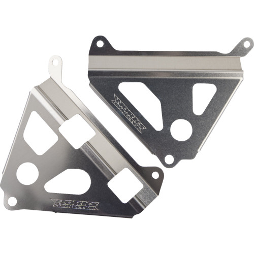 Works Connection Radiator Brace Set - Silver - Yamaha 18-181 Works Connection Radiator Brace Set - Silver - Yamaha 18-181