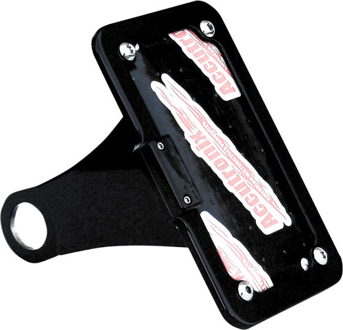 Accutronix Side Mount License Plate Black Xl Lpf114Hv-B