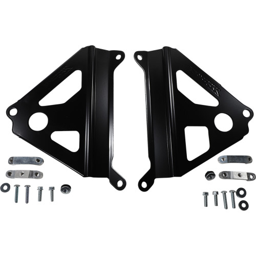 Works Connection Radiator Brace Set - Black - Yamaha 18-B268 Works Connection Radiator Brace Set - Black - Yamaha 18-B268