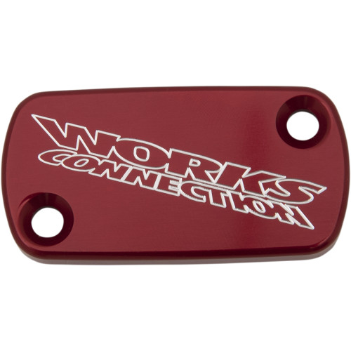 Works Connection Brake Cover - Billet - Red 21-006 Works Connection Brake Cover - Billet - Red 21-006