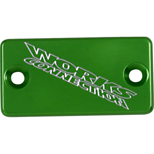 Works Connection Brake Cover - Billet - Green 21-128