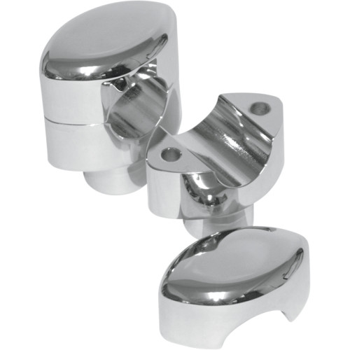 La Choppers Risers - Smooth - 1-1/2" - Chrome La-7402-01 La Choppers Risers - Smooth - 1-1/2" - Chrome La-7402-01