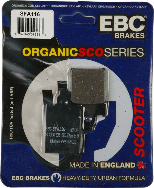 Ebc Sfa116 Brake Pads Sfa116 Organic
