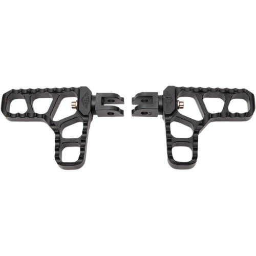 Joker Machine Serrated Heel Pegs - Black - Harley-Davidson 08-62-6B Joker Machine Serrated Heel Pegs - Black - Harley-Davidson 08-62-6B