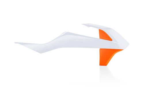 Acerbis 2685966813 Radiator Shroud Ktm White/Orange
