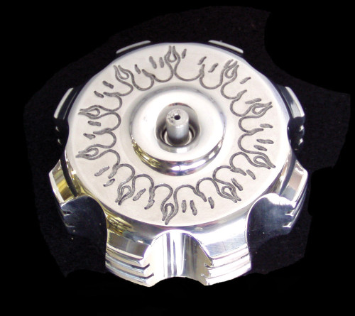 Modquad Billet Gas Cap (Black Flames) Gc1-Fblk Modquad Billet Gas Cap (Black Flames) Gc1-Fblk
