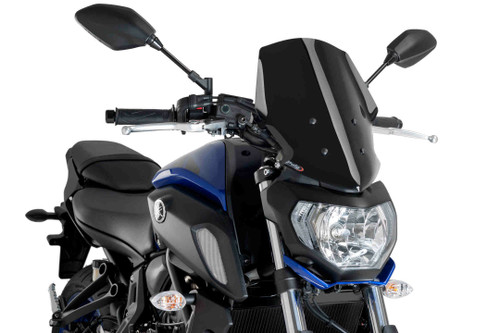 Puig Windscreen Naked New Gen Touring Black Yam 9667N