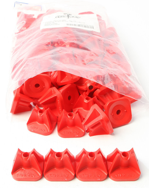 Stud Boy 2513-P8-Red Super-Lite Pro Series Single Backers .75" 84/Pk Red