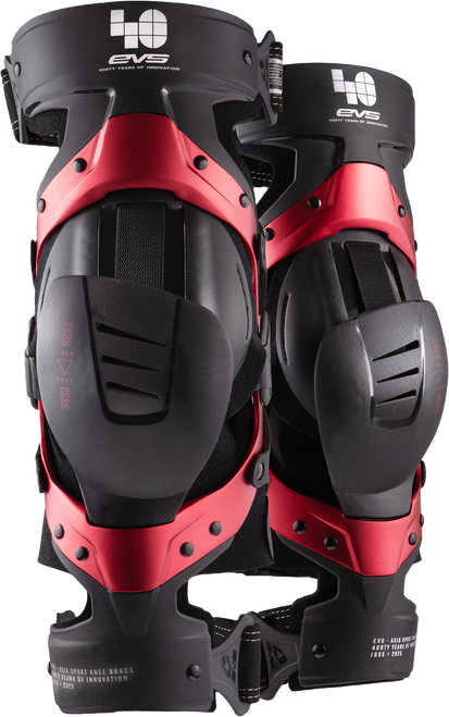 Evs Axis Sport Knee Brace Pair Le 40Th Anniv Red Sm Axiss-Bk40-Sp