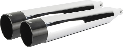 Tbr Comp S Slip-On Touring Tc Chrome W/Blk Aluminum End Cap 005-4380499D Tbr Comp S Slip-On Touring Tc Chrome W/Blk Aluminum End Cap 005-4380499D