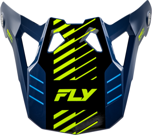 Fly Racing 73-0057 Formula Cp Slice Visor Navy/Hi-Vis/White M-2X