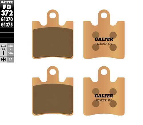 Galfer Fd372G1370 Brake Pads Sintered Fd372G1370
