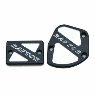 Modquad Tset1-Rblk-07 Throttle & Brake Cover Set Black Logo Raptor